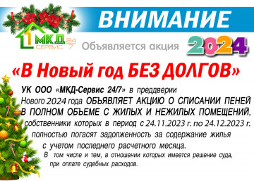 В новый год без долгов